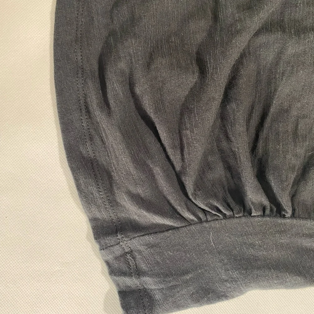 NEW Size M Women's Liverpool Los Angeles Faux Wrap Top Blouse Shirt Black $59 - Picture 3 of 4